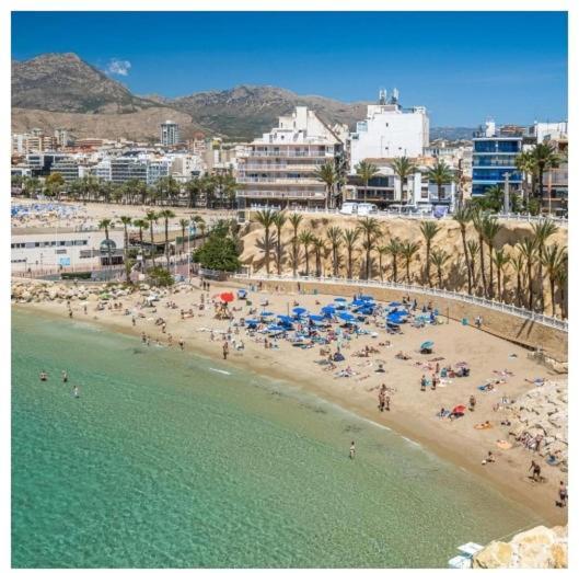 Luxury Primerisima Linea Playa Poniente Benidorm Con 6,5 Mts De Vistas Frontales Al Mar Exteriér fotografie